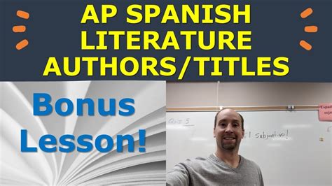 38 Authors Works AP Spanish Literature And Culture Reading List