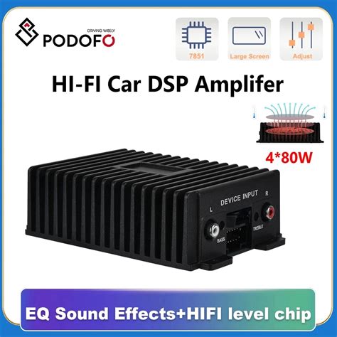 Podofo Araba Dsp Amplifikat R Hi Fi Booster Subwoofer G Dijital Ses I