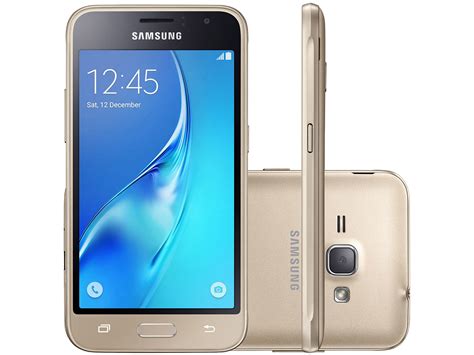 Smartphone Samsung Galaxy J1 8GB Dourado Dual Chip 3G Câm 5MP Tela 4 5