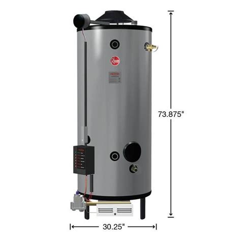 Rheem Ruud Natural Gas Gal Commercial Gas Water Off