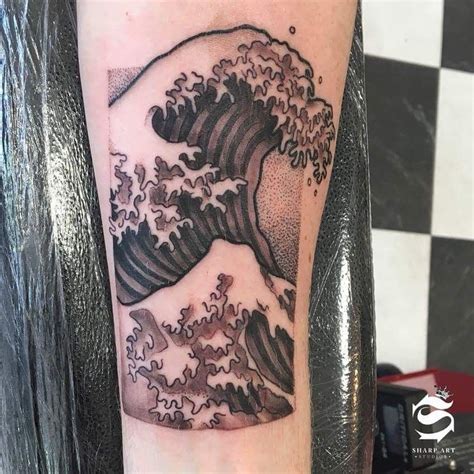 This Ocean Scene Tattoo Is Inspired By Katsushika Hokusais ‘the Great