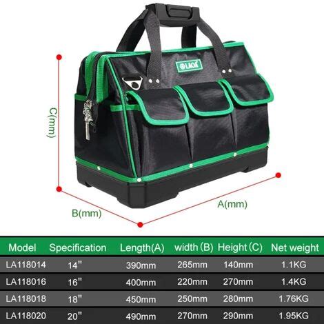 Laoa Sac Outils Bote Outils En Textile Oxford D Bote