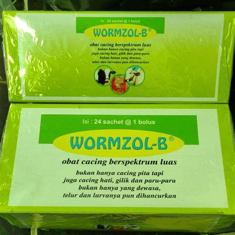 Jual Wormzol B Box Isi 24 Bolus Shopee Indonesia