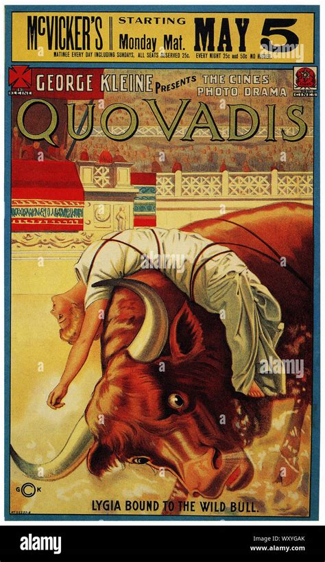 Quo Vadis - Vintage Movie Poster Stock Photo - Alamy