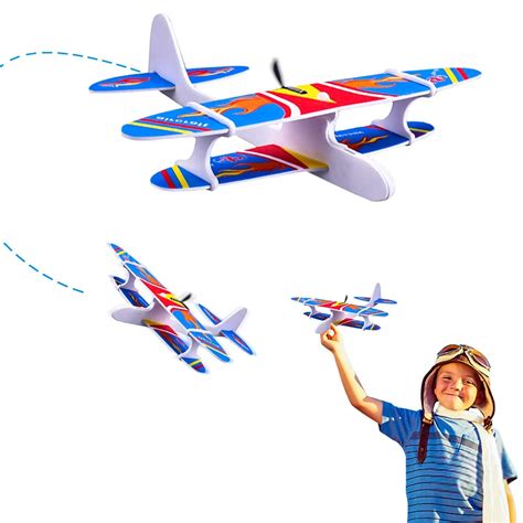 Buy 2 Pack Airplane Toy Foam Airplanes Outdoor Toys For Kids Boys 5 7