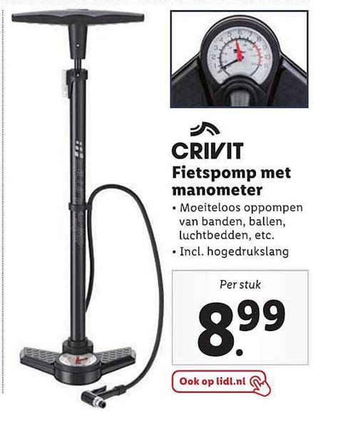 Crivit Fietspomp Met Manometer Aanbieding Bij Lidl Folders Nl