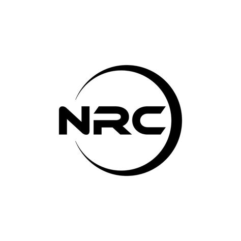 nrc letter logo design  illustration vector logo calligraphy
