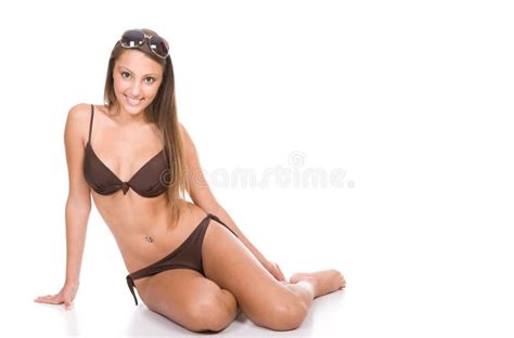 W Bikini azjatycka Kobieta zdjęcie stock Obraz złożonej z beachwear