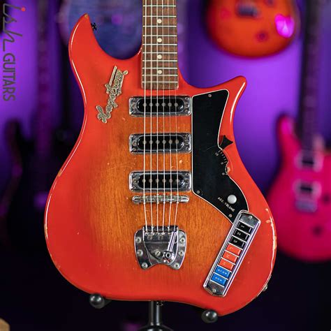 1965 Hagstrom Corvette Red Sunburst Reverb