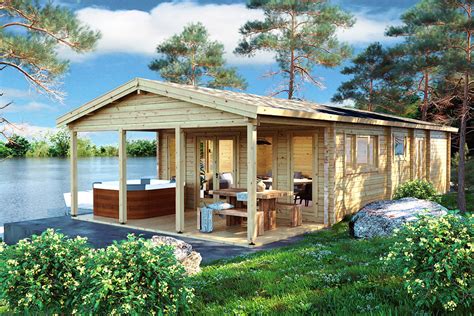 Large Log Cabin The Lake House M Mm X M Summer House