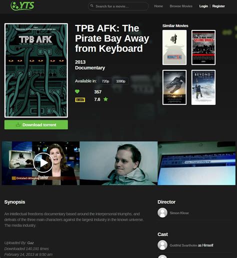 YTS Rolls Out New Design and Features - TorrentFreak