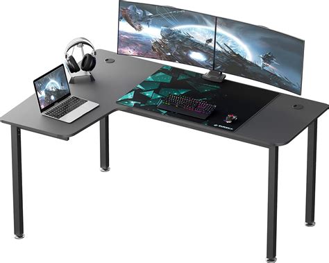 EUREKA ERGONOMIC Mesa Gaming En Forma De I Escritorio En L Escritorio