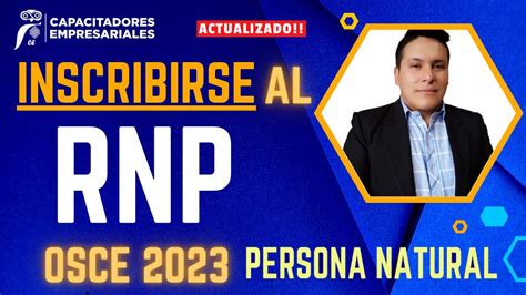 Cómo inscribirse en el Registro Nacional de Proveedores del Estado RNP