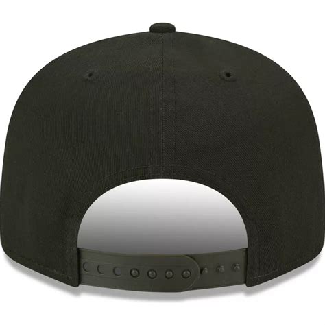 Casquette Plate Noire Snapback Avec Logo Rouge 9FIFTY League Essential