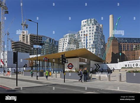 Entrance To The New London Underground Station At Battersea Power