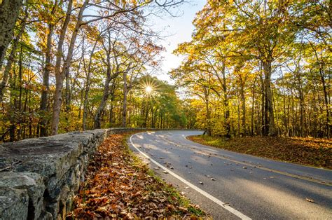 Skyline Drive Sunrise On Skyline Drive In Shenandoah National Park In