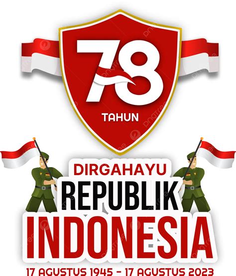 Gambar Hut Ri 78 Logo Rasmi Hari Kemerdekaan Indonesia 2023 Bersama Pahlawan Dirgahayu Ke Vektor