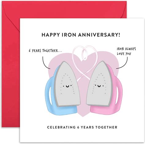 6th Wedding Anniversary Card Wedding Anniversary Card Etsy