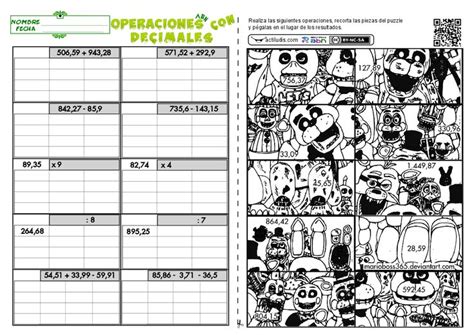 Suma Y Resta Con Decimales Actiludis Decimal Actiludis Operacion