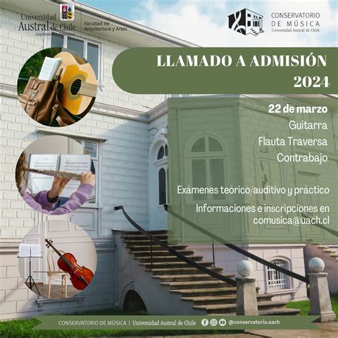 Nueva convocatoria para ingresar al Conservatorio de Música UACh