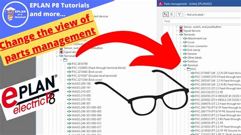 How Can I Change The Parts Management View In Eplan Youtube
