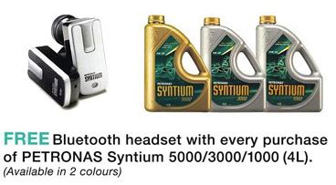 PETRONAS Syntium lubricants - get rewarded with a free Bluetooth ...