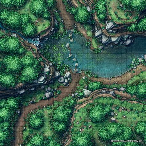 Bamboo Forest Battle Map 30x30 R Battlemaps