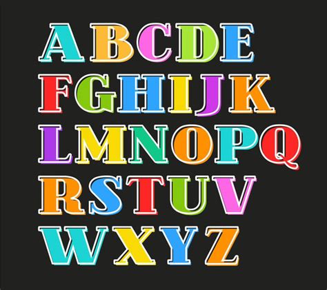 English Alphabet Free Stock Vectors