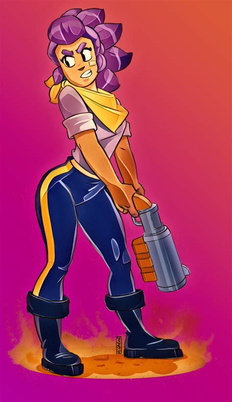 Artstation Brawl Stars Shelly Supercell Art Star Character Sexiz Pix