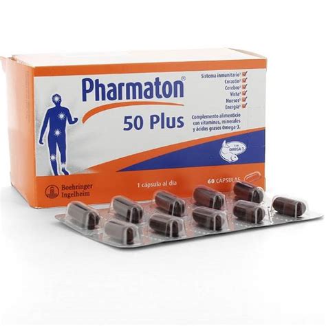 Pharmaton 50 Plus 60 Cápsulas ¡porque La Vida Comienza A Los 50 Farmaferoles