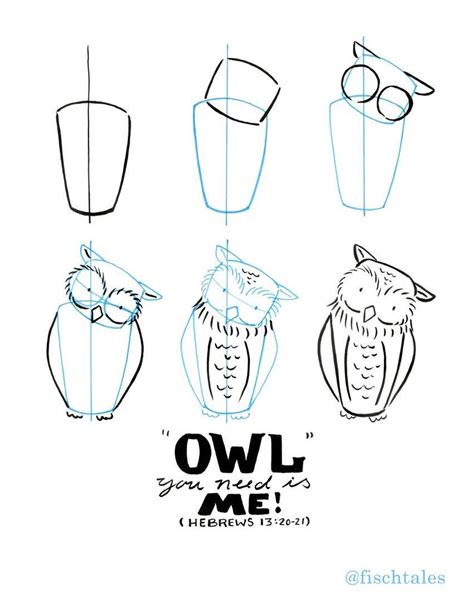 Owl Drawing Tutorial at PaintingValley.com | Explore collection of Owl ...