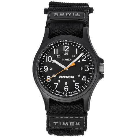 Timex Expedition Acadia Nylon Strap Black Dial Quartz Tw B Men S Watch