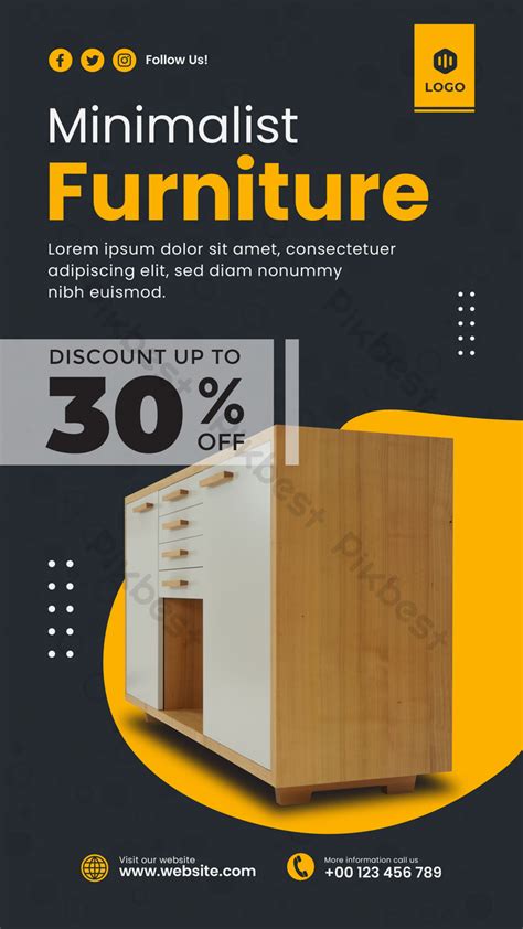 Minimalist Furniture Poster Template | PSD Free Download - Pikbest