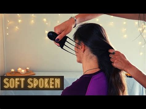 ASMR The Most Relaxing Hair Brushing Braid And Comb With A Soft