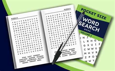 Amazon Pocket Size Word Search Book Volume Mini Puzzles