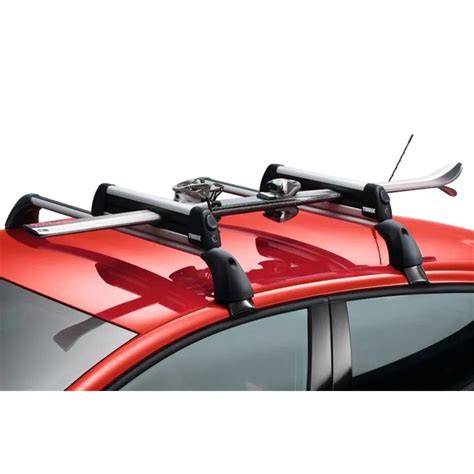 Porte Skis Pour 4 Skis Ou 2 Surfs Accessoire Compatible Barre De Toit