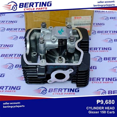 SGP CYLINDER HEAD Suzuki Gixxer 150 Carb Genuine 11100 34J00 000