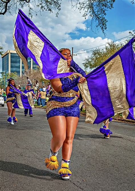 Mardi Gras Struttin 2 A Marching Band Performs Its Dance Routine