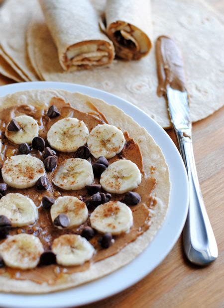 Peanut Butter And Banana Wraps