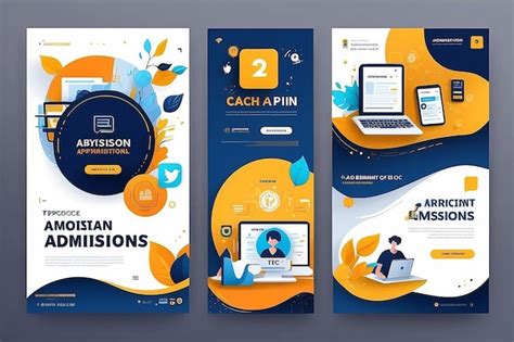 Premium Photo College Admissions Banner Social Media Template