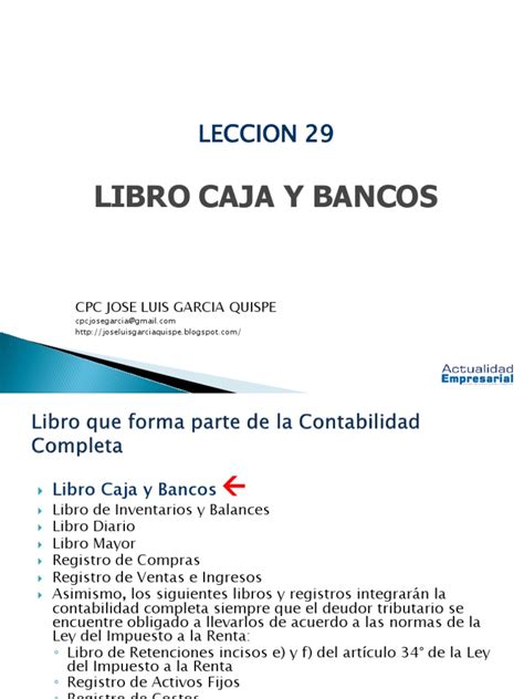 Libro Caja Y Banco Pdf