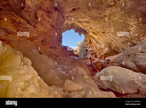 Arch Cave Below Tonto Natural Bridge Az Stock Photo Alamy