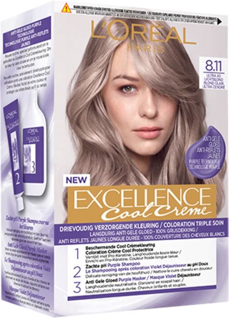 L Oréal Excellence Cool Cream 8 11 Ultra Ash Light Blonde