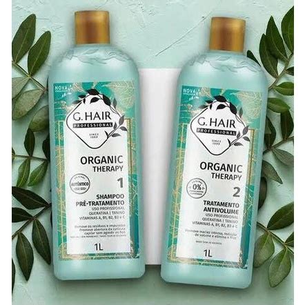 G Hair Progressiva Organic Therapy Kit Profissional 2x1L Shopee Brasil