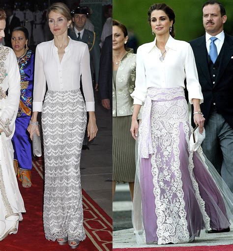 La Reina Letizia Se Inspira En Los Looks De Rania De Jordania