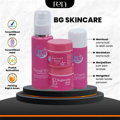 Jual Paket Skincare Bg Skin Wajah Luxury Premium Whitening Asli