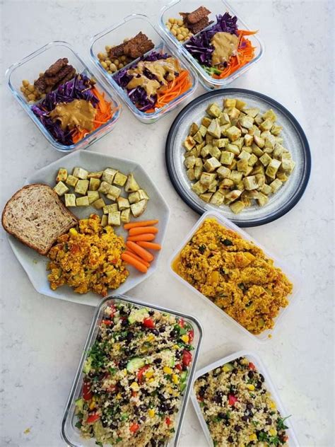 High Protein Vegan Meal Prep For Weight Loss Low Calorie Healthy