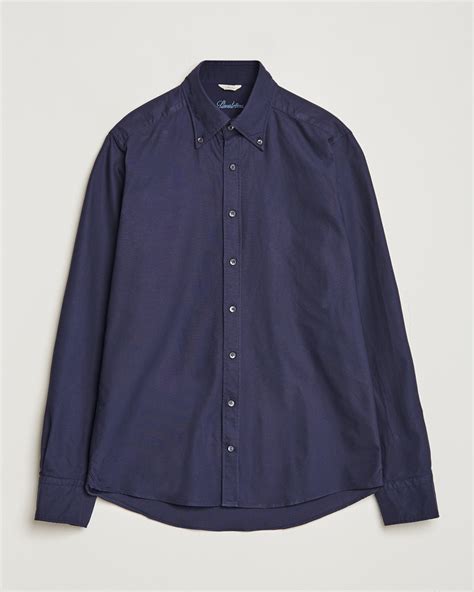 Stenströms Slimline Oxford Shirt Navy at CareOfCarl.com