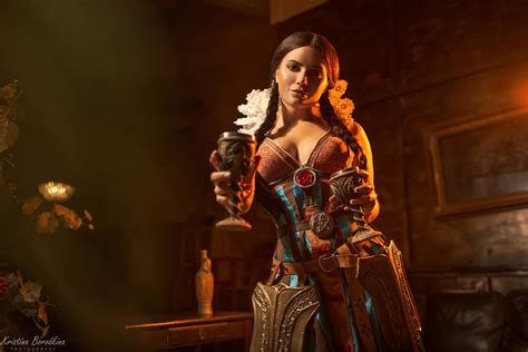 Download Braid Black Hair Model Philippa Eilhart The Witcher Woman Cosplay Hd Wallpaper By