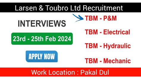 Larsen And Toubro Ltd Recruitment Hiring Multiple Positions